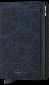 Secrid Slimwallet Crunch Blue mit Gravur - SCr-Blue